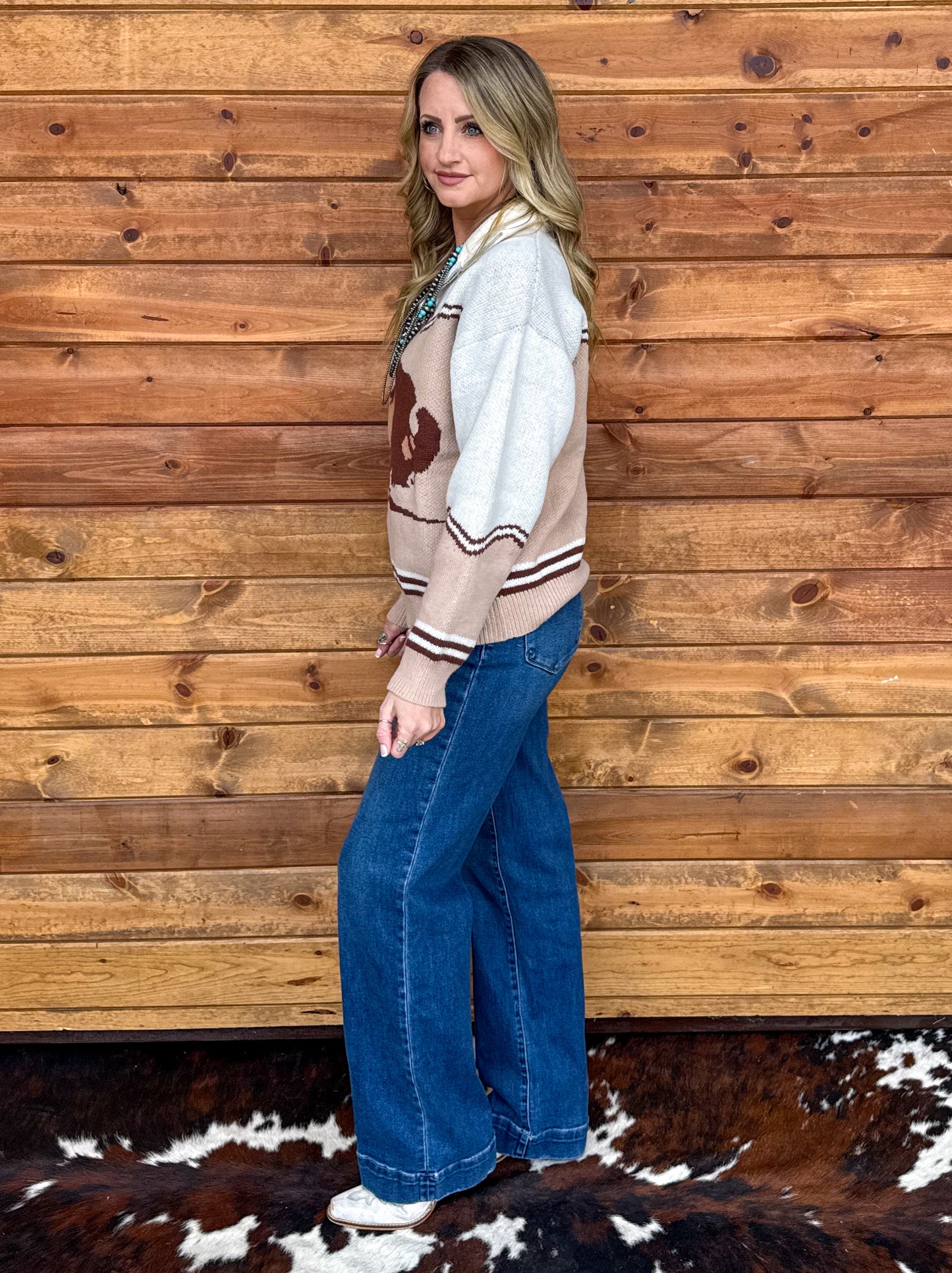 Buffalo Bill Pullover *Cream