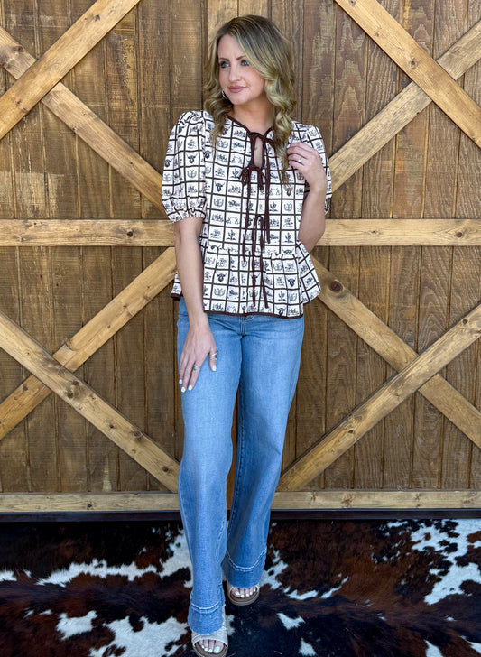 Pretty Western Blouse