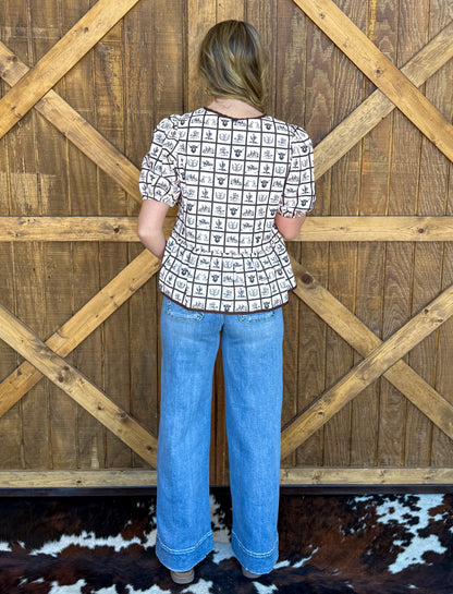 Pretty Western Blouse