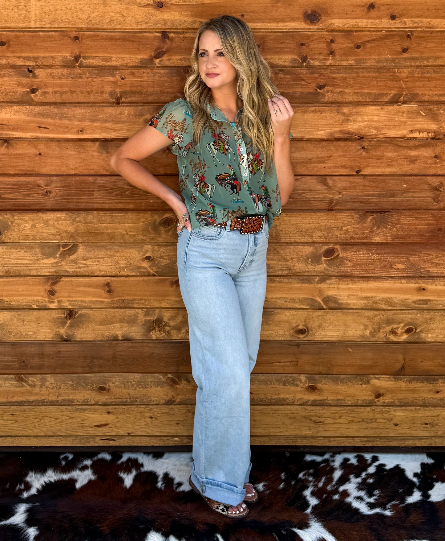 Howdy Sheer Blouse