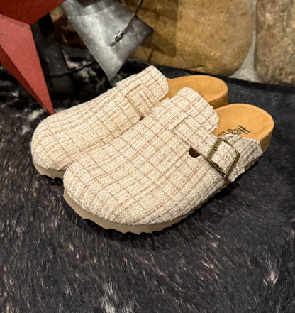 Sand Tweed Slip-Ons