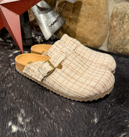 Sand Tweed Slip-Ons