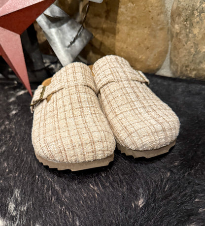 Sand Tweed Slip-Ons