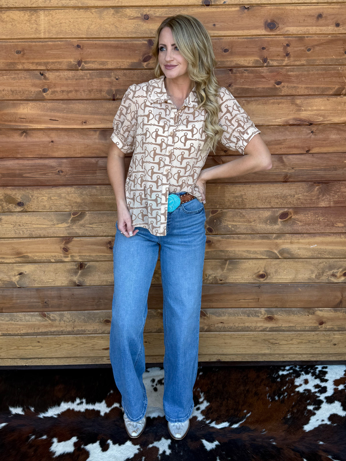 The Bit Button-Up Top