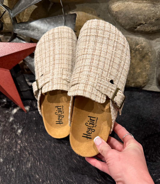 Sand Tweed Slip-Ons
