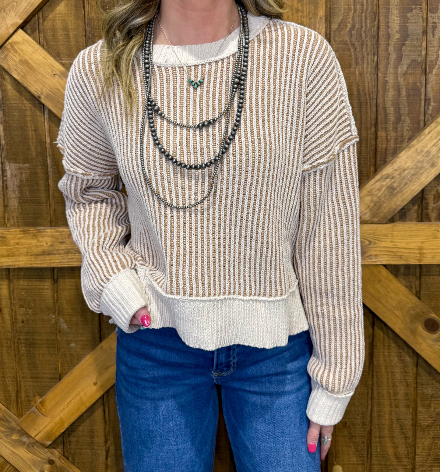 The Stephanie Sweater *Ecru