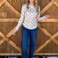 Horseshoe Ribbed Long Sleeve