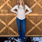 Horseshoe Ribbed Long Sleeve