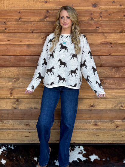 Rodeo Ponies Sweater