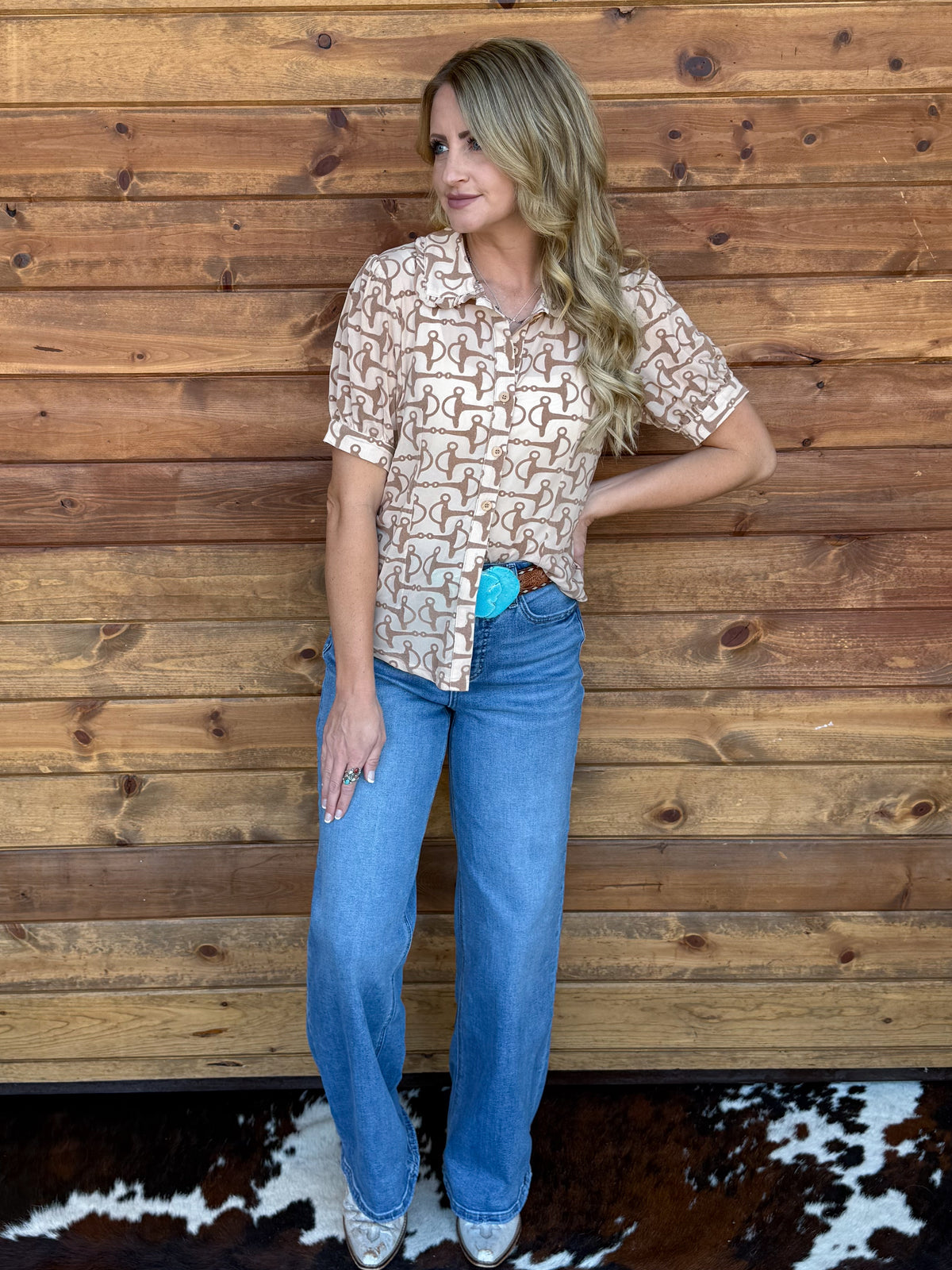 The Bit Button-Up Top