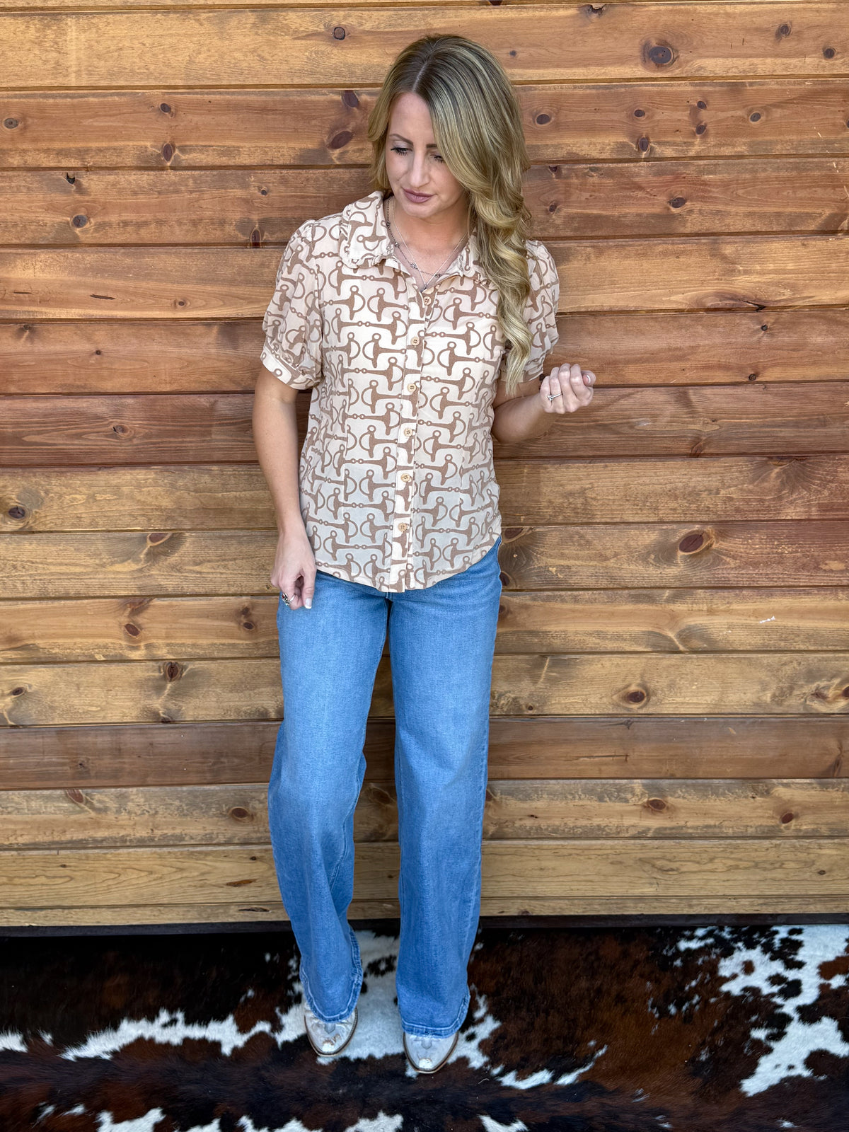 The Bit Button-Up Top