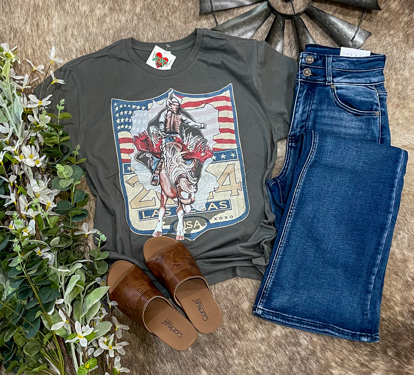 Bronc Buster Las Vegas Tee