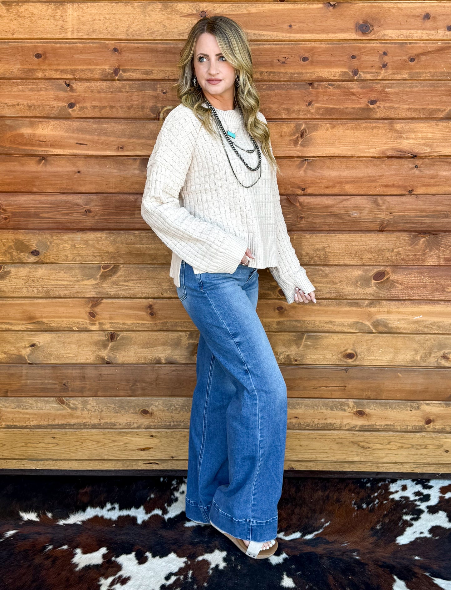 The Rachel Sweater *Ecru