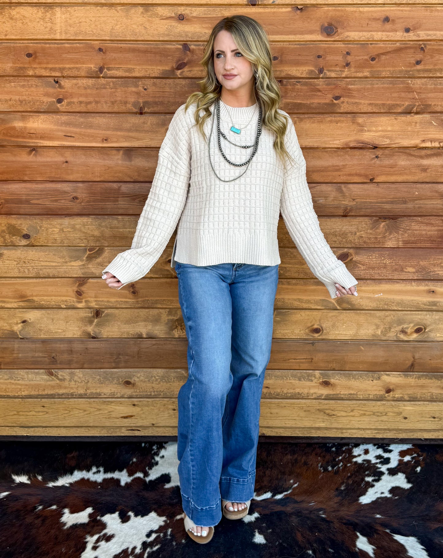 The Rachel Sweater *Ecru