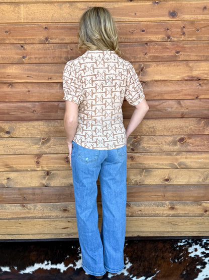 The Bit Button-Up Top