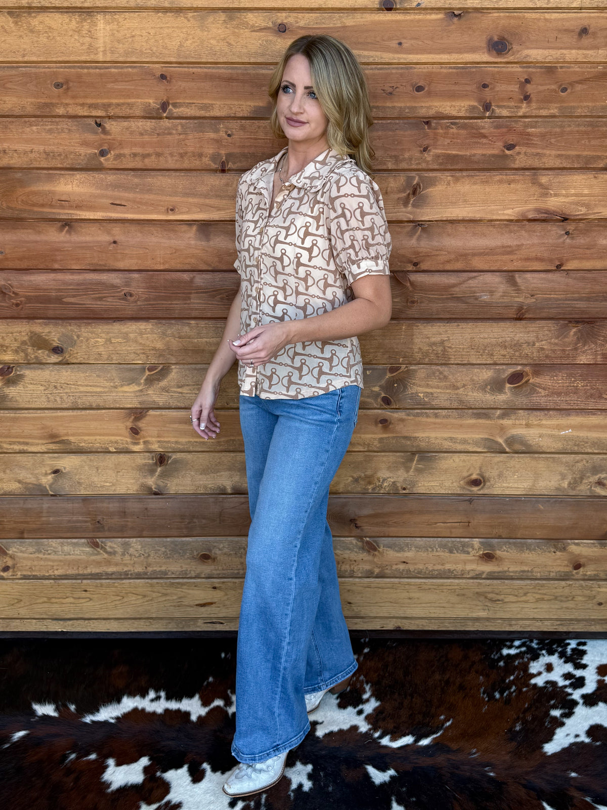 The Bit Button-Up Top