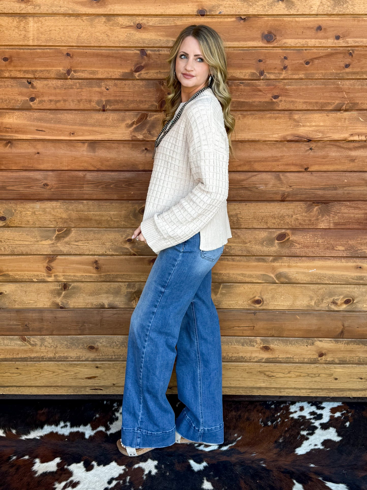 The Rachel Sweater *Ecru