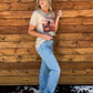 Longhorn Sunset Top