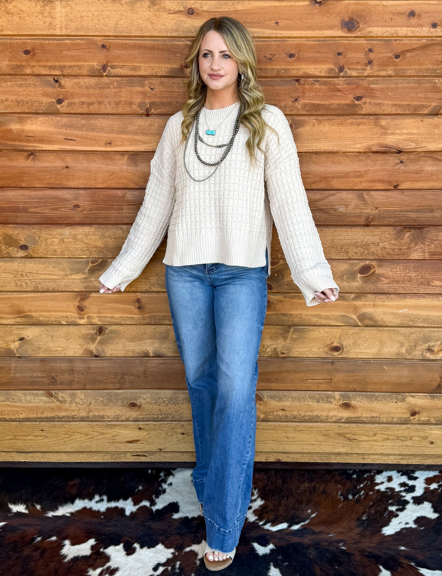 The Rachel Sweater *Ecru