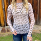 Ivory Horses Mesh Top