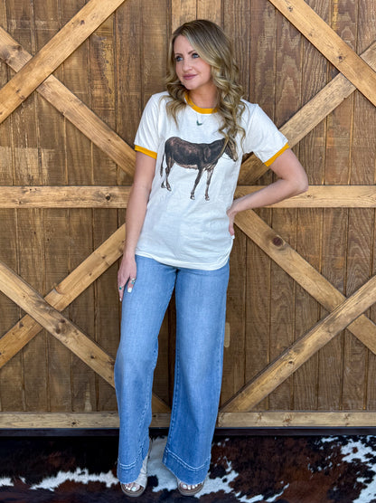 Vintage Donkey Ringer Tee