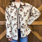Rustic Horses Quilted Jacket