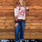 Vintage Cowgirl Sweater *Red