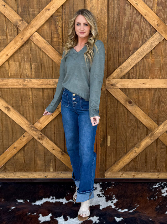 Mountain Green Sweater
