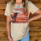 Longhorn Sunset Top