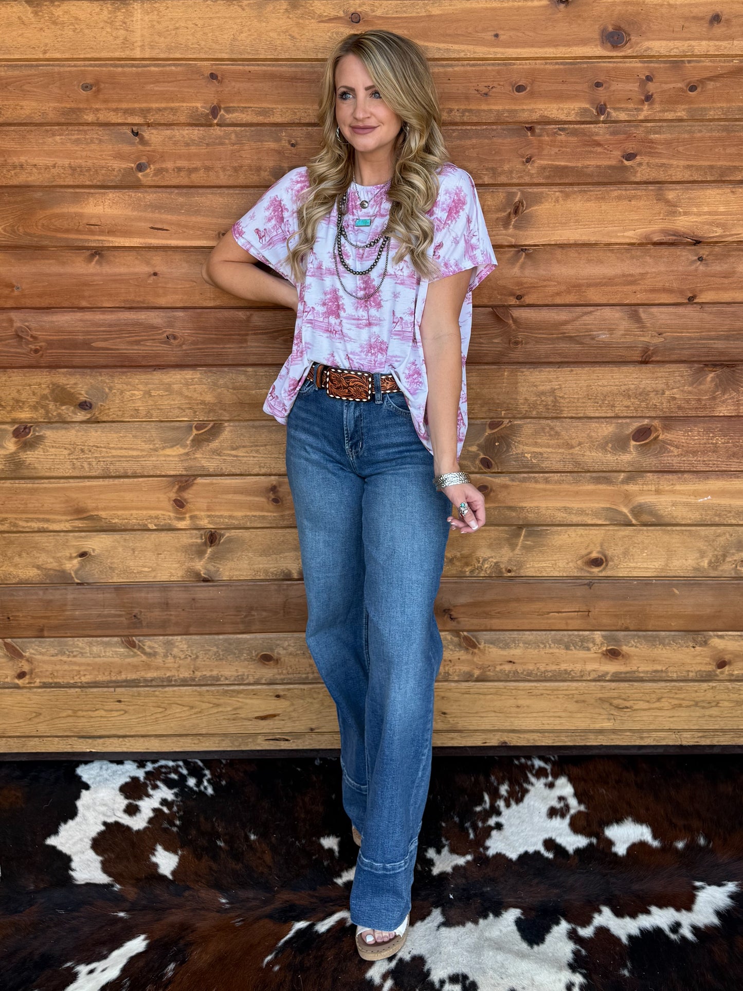 Pink Horses Top