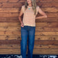 Coral Striped Tank