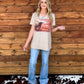 Longhorn Sunset Top