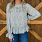 Floral Ruffle Blouse