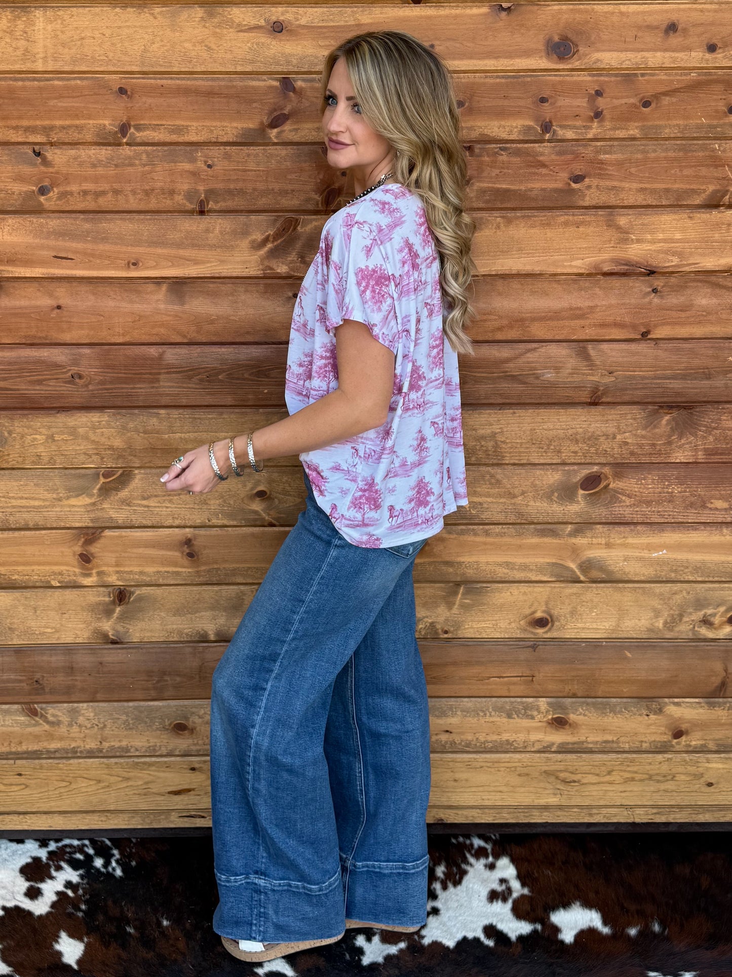 Pink Horses Top
