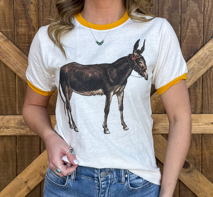 Vintage Donkey Ringer Tee