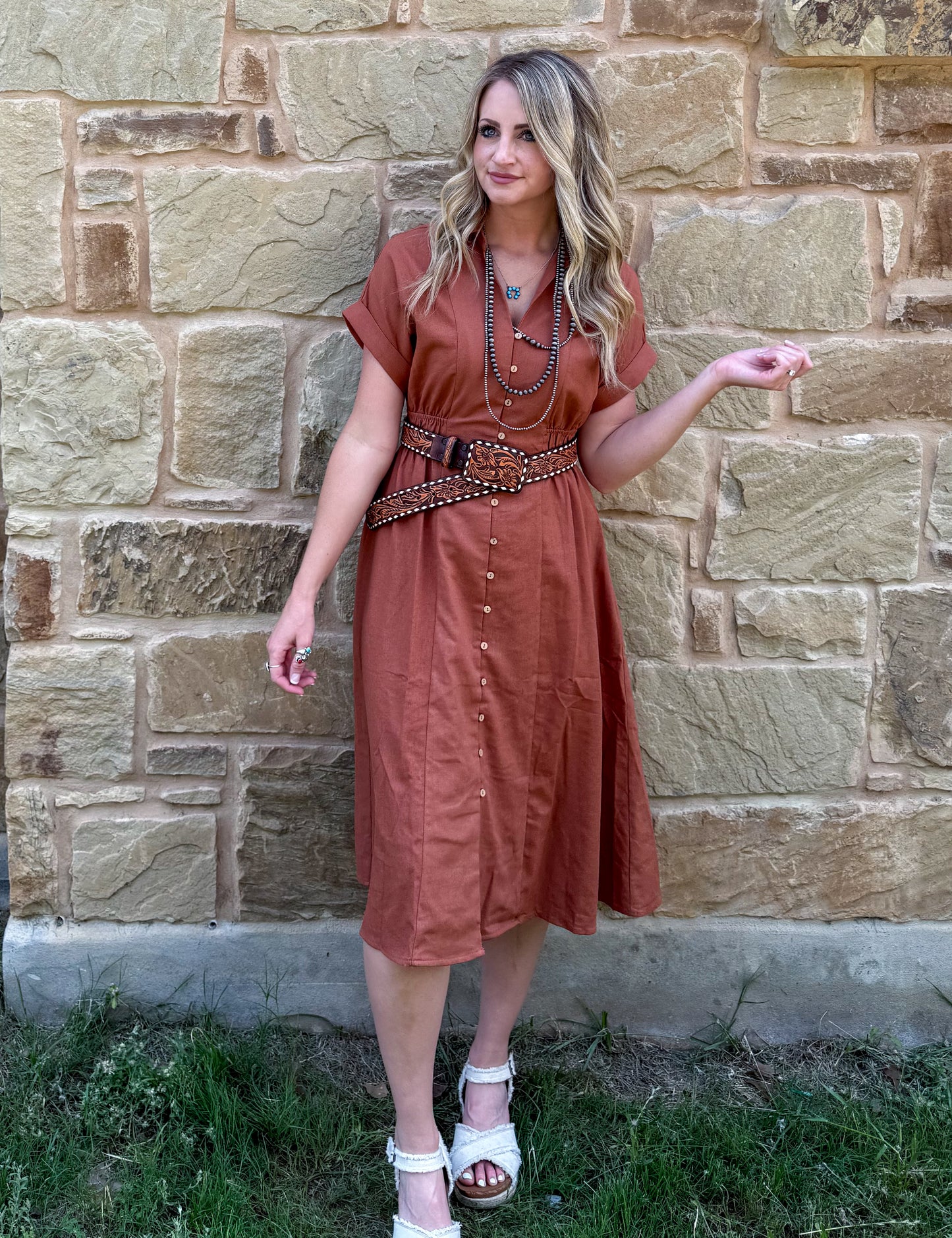 Western Rust Dress
