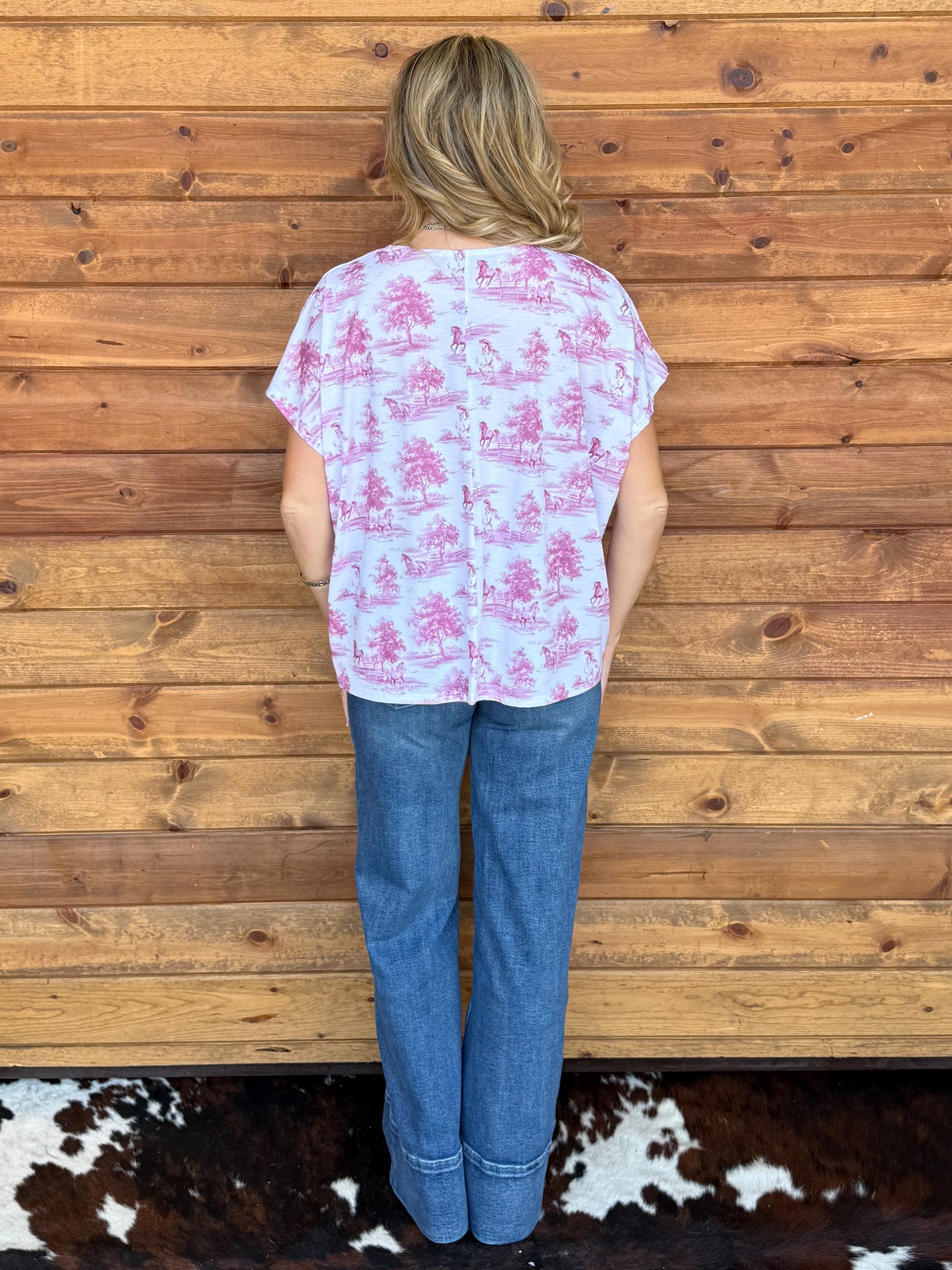 Pink Horses Top