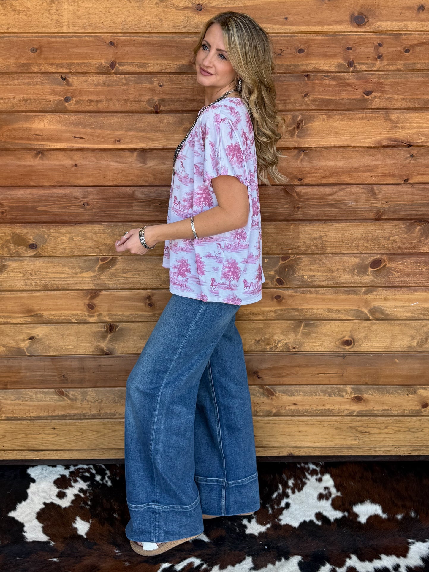 Pink Horses Top
