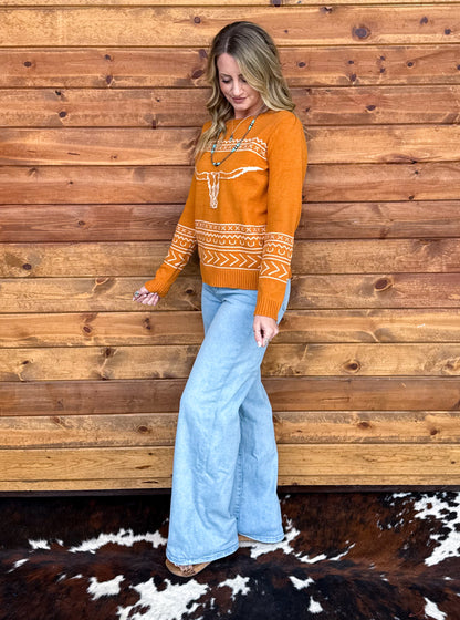 Longhorn Sweater *Marigold