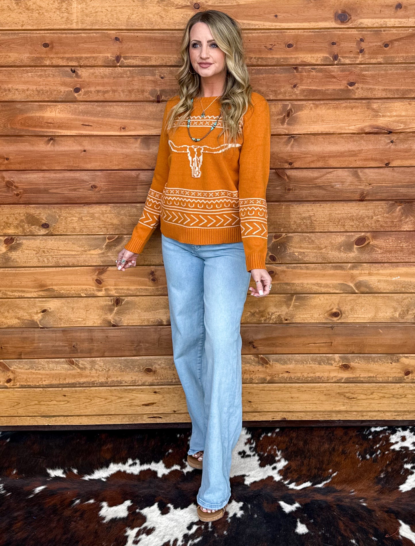 Longhorn Sweater *Marigold