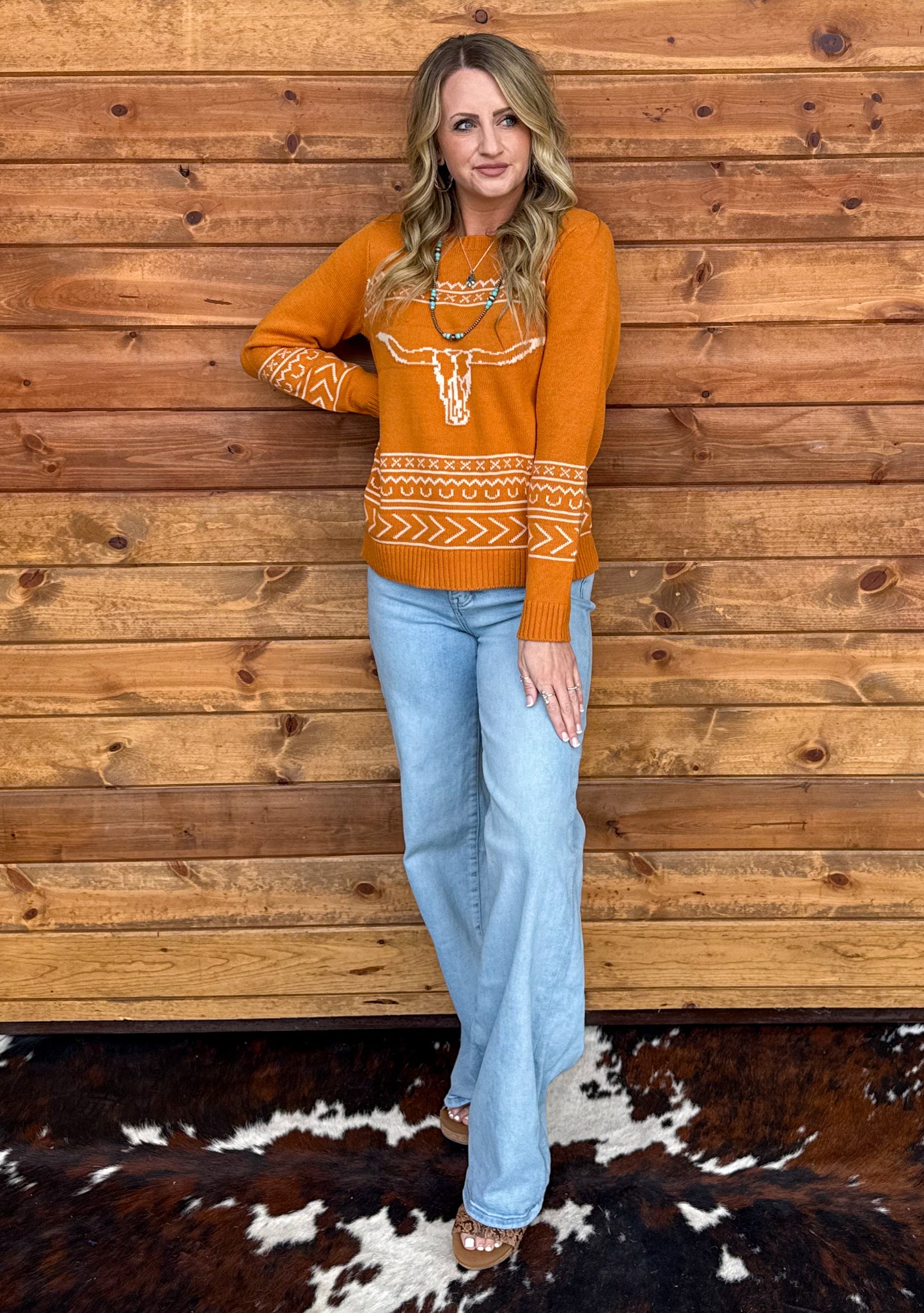 Longhorn Sweater *Marigold
