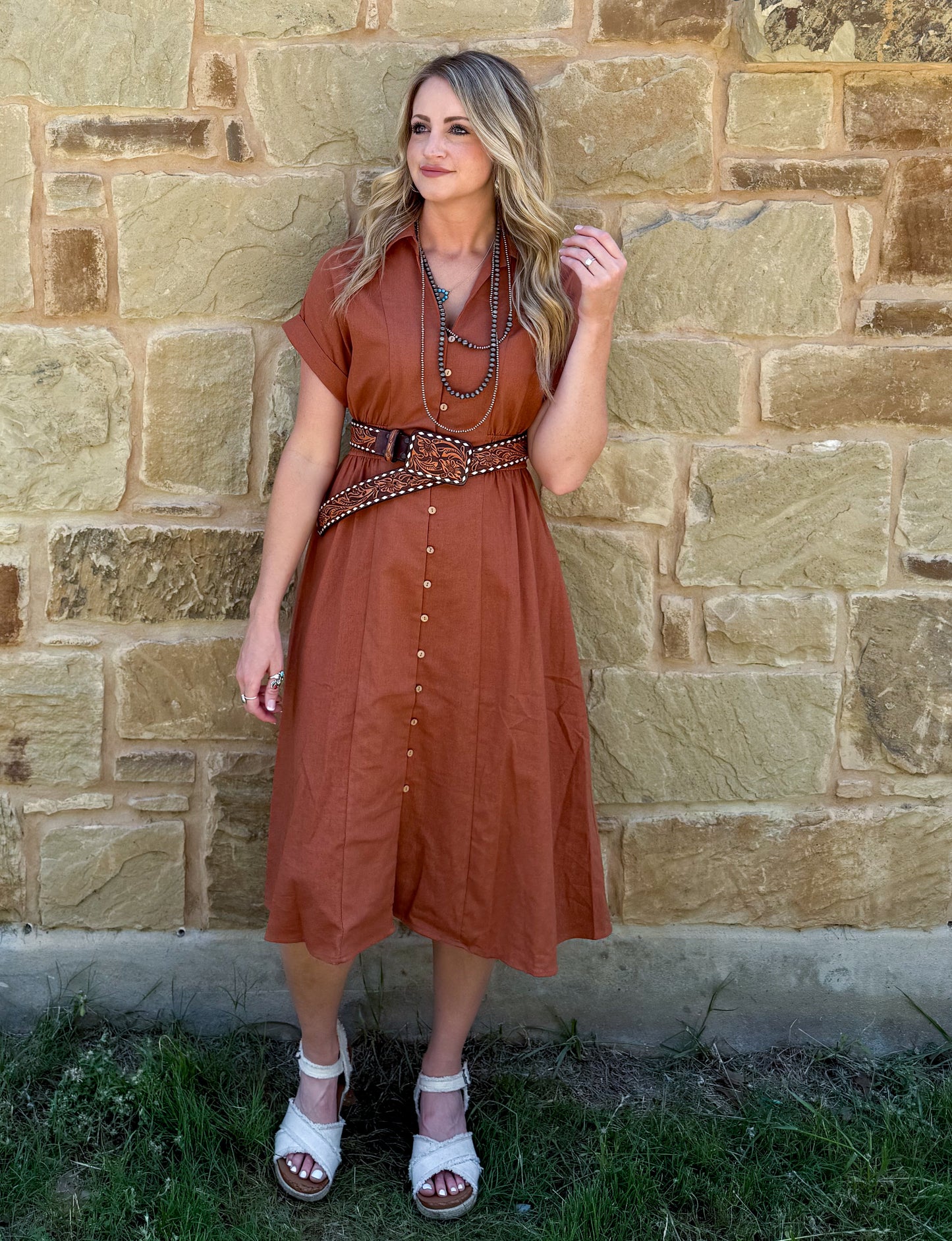 Western Rust Dress