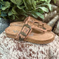Rodeo Buckle Sandals *Tan