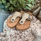 Rodeo Buckle Sandals *Cream