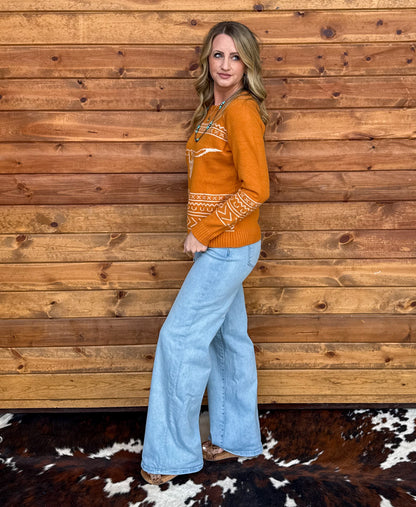 Longhorn Sweater *Marigold
