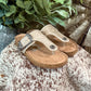 Rodeo Buckle Sandals *Cream