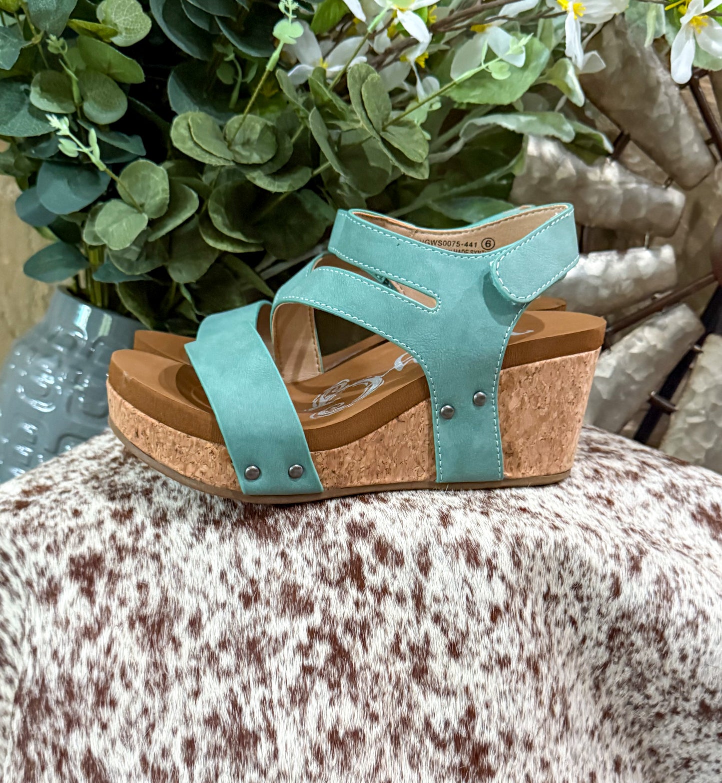 Casper Wedges *Turquoise
