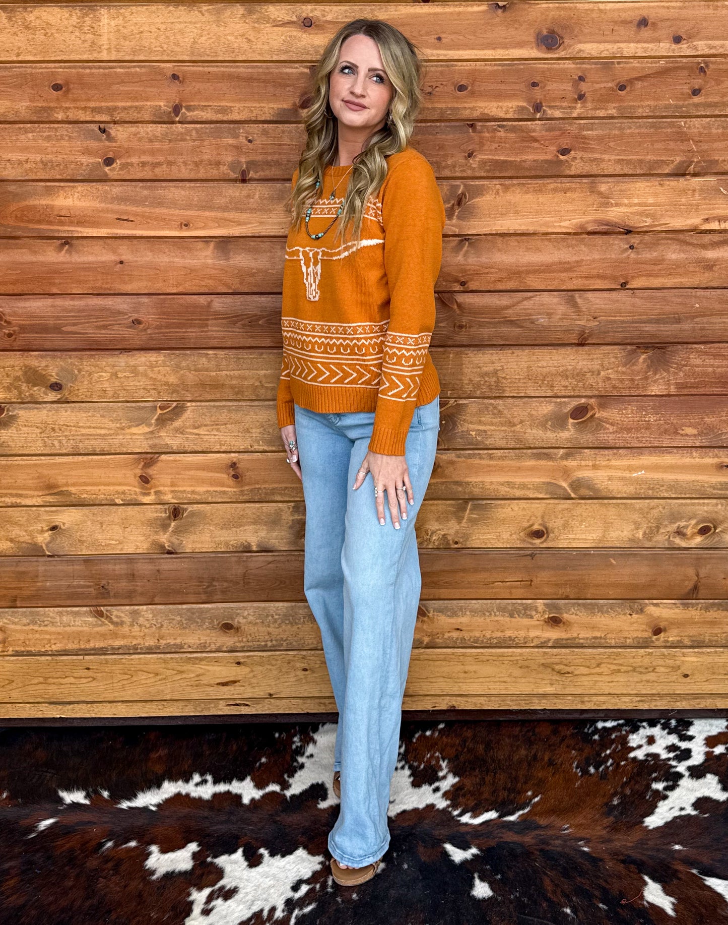 Longhorn Sweater *Marigold