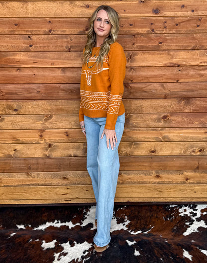 Longhorn Sweater *Marigold