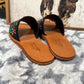 Floral Suede Sandal